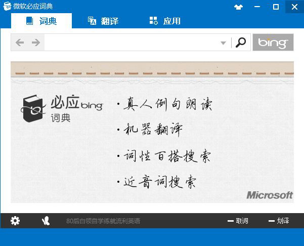 必应词典绿色便携版截图